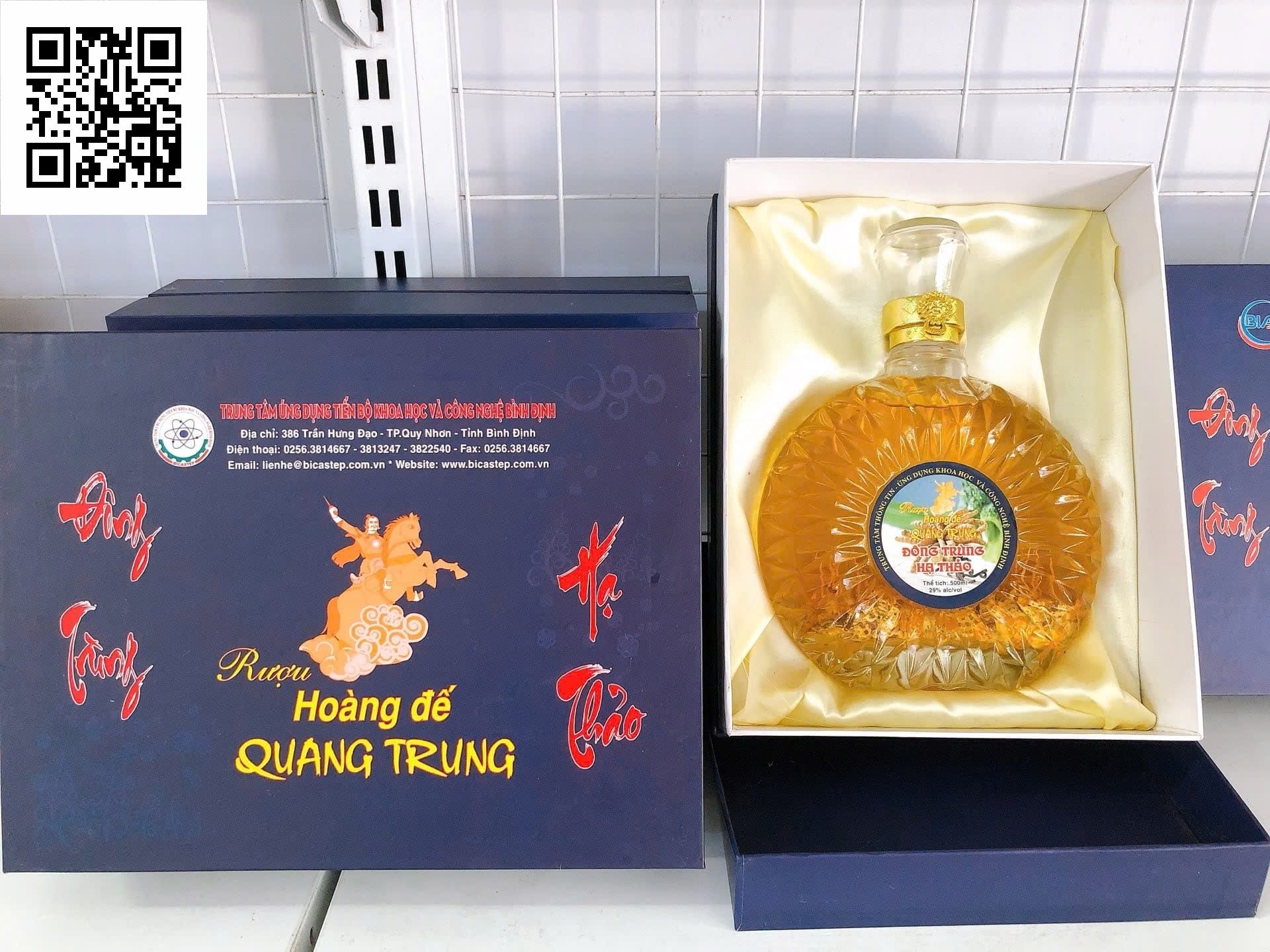 Rượu Hoàng đế Quang Trung - Đông trùng hạ thảo